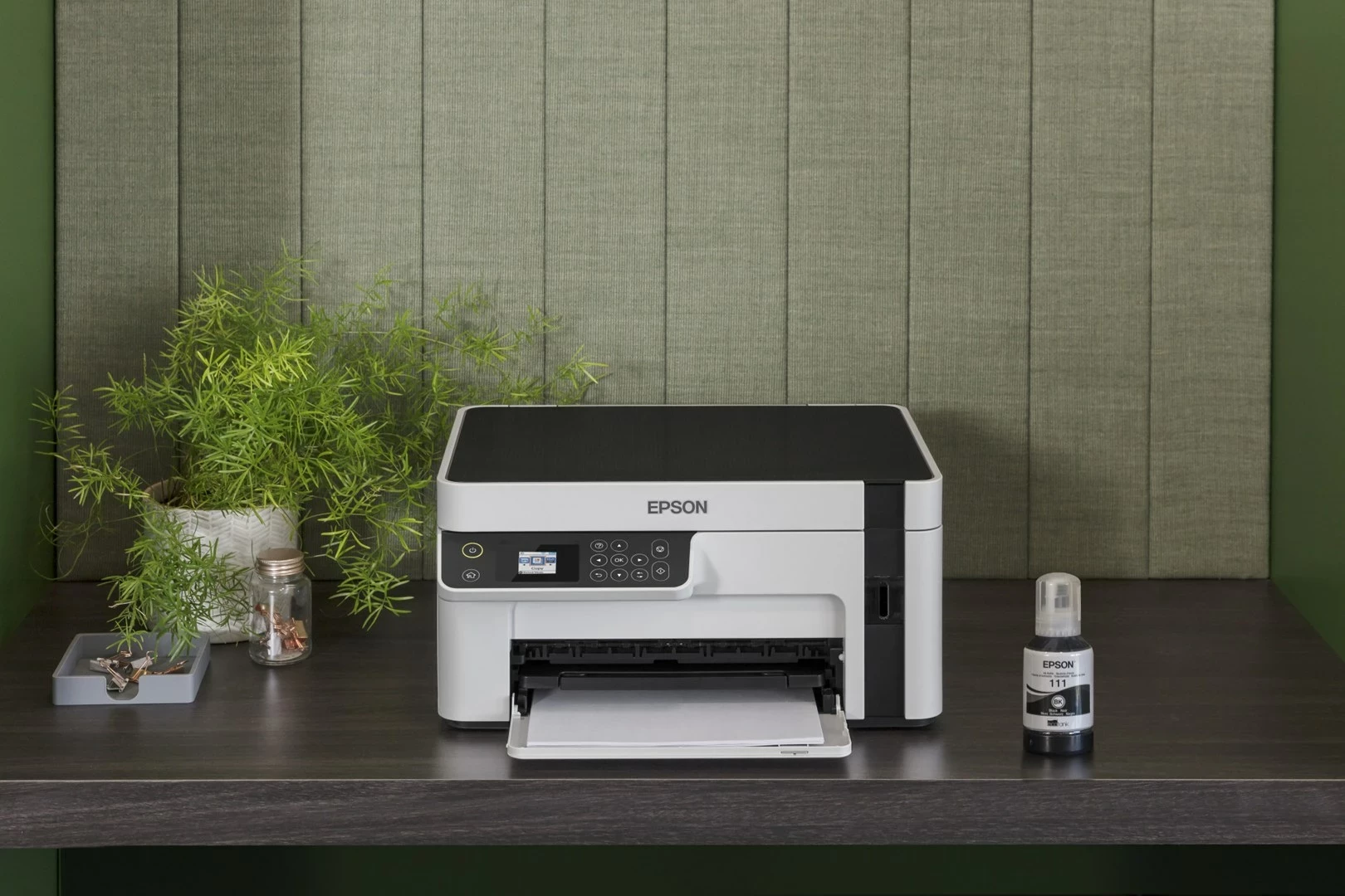 Printer Epson EcoTank M2120, Inkjet, Wi-Fi, Bardhë