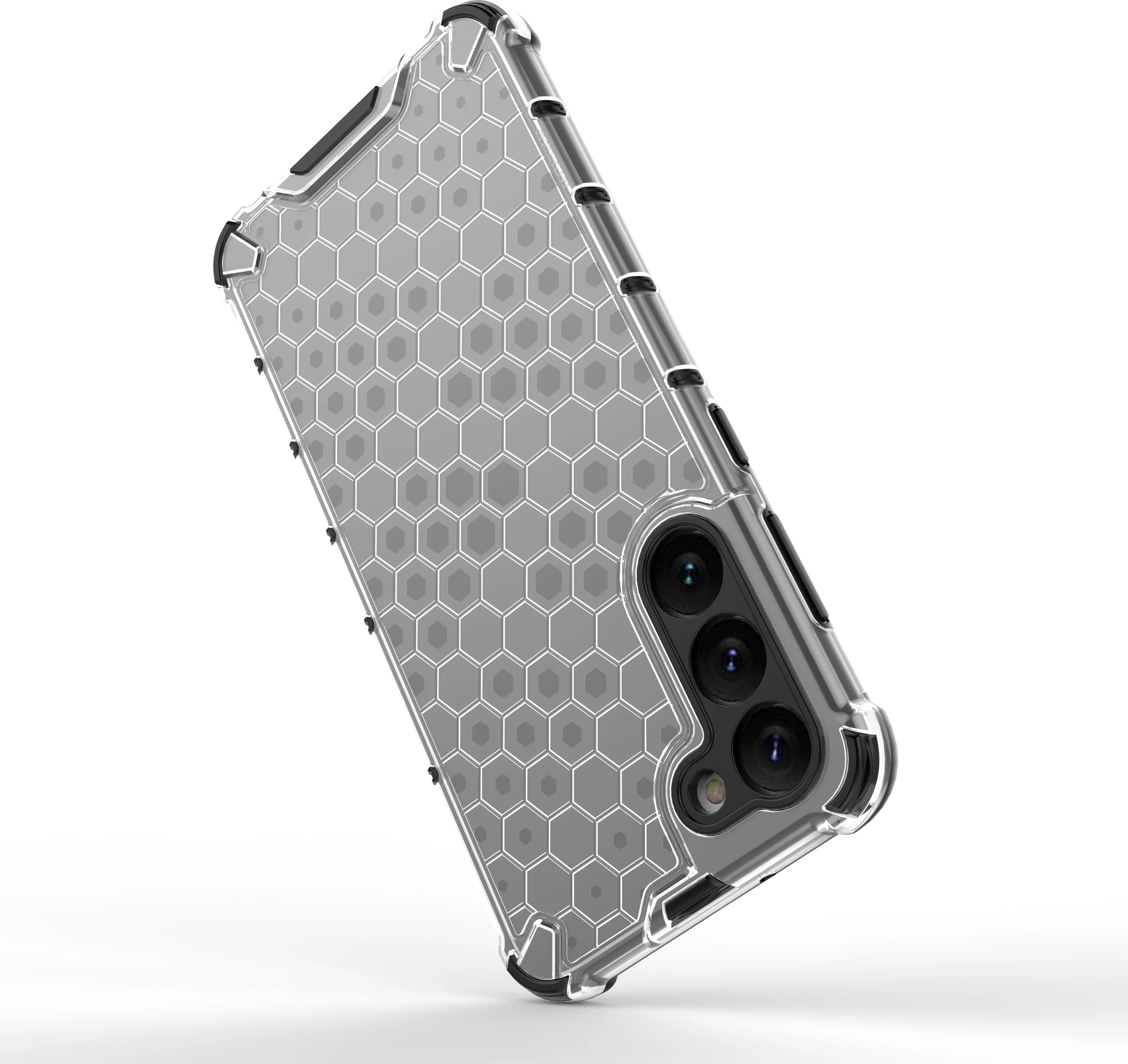 Mbështjellës Hurtel Honeycomb për Samsung Galaxy S23+, transparent