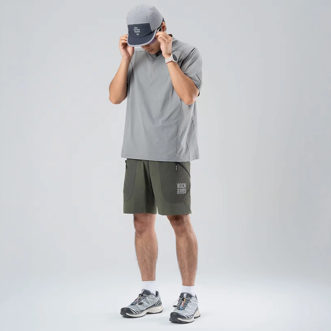 Shorce sportive Rockbros YDDK015, XXL, me rrip, xhepa me zinxhir YKK, gjelbër
