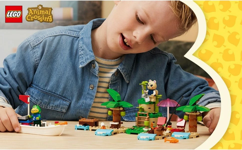 Set ndërtimi LEGO Animal Crossing Kapp'n's Island Boat Tour 233 pjesë, multingjyrësh