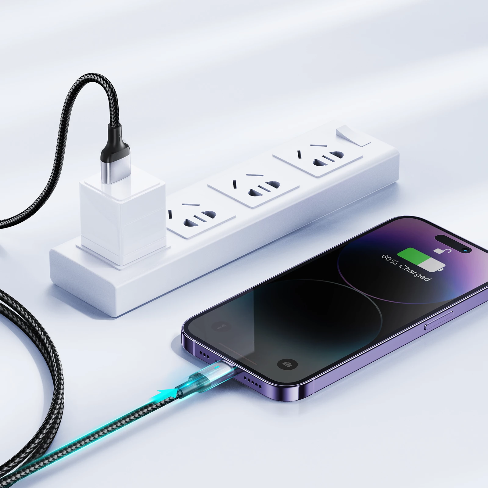 Kabllo Joyroom Extraordinary Series A10, USB-A në Lightning, 1.2m, e zezë