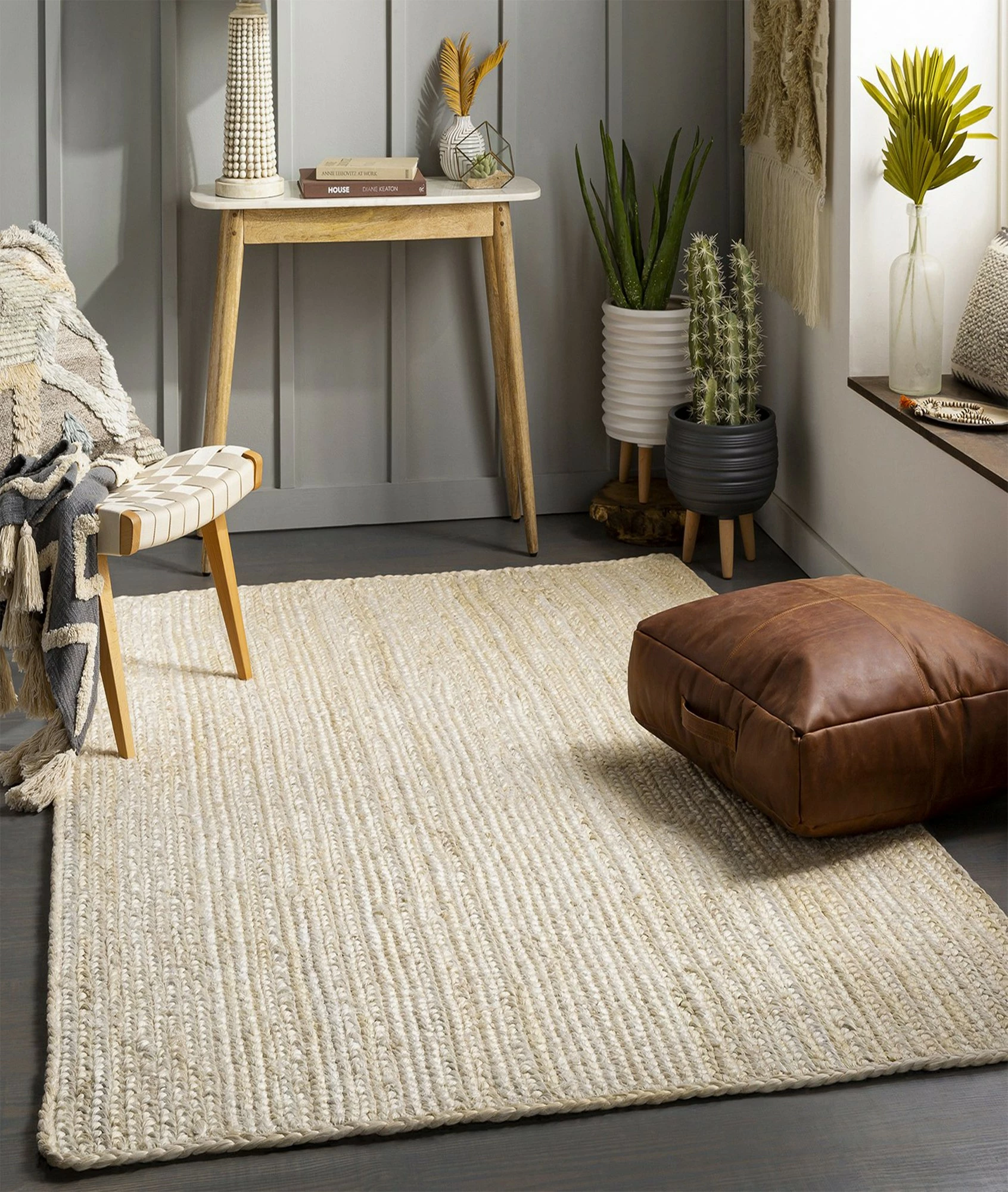Qilim jute natyral, 90x150cm, Conceptum Hypnose, 00026A