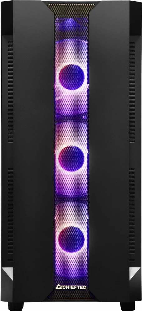 Kasë Chieftec GS-01B-OP Hunter Midi Tower, 4x RGB fan, e zezë
