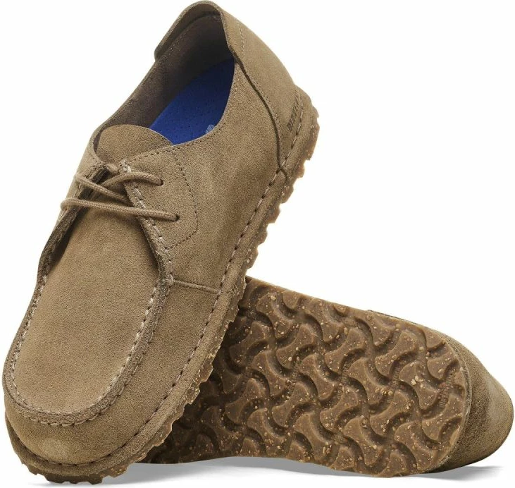 Këpucë lifestyle për meshkuj Birkenstock Utti Lace 1027274, gri taupe