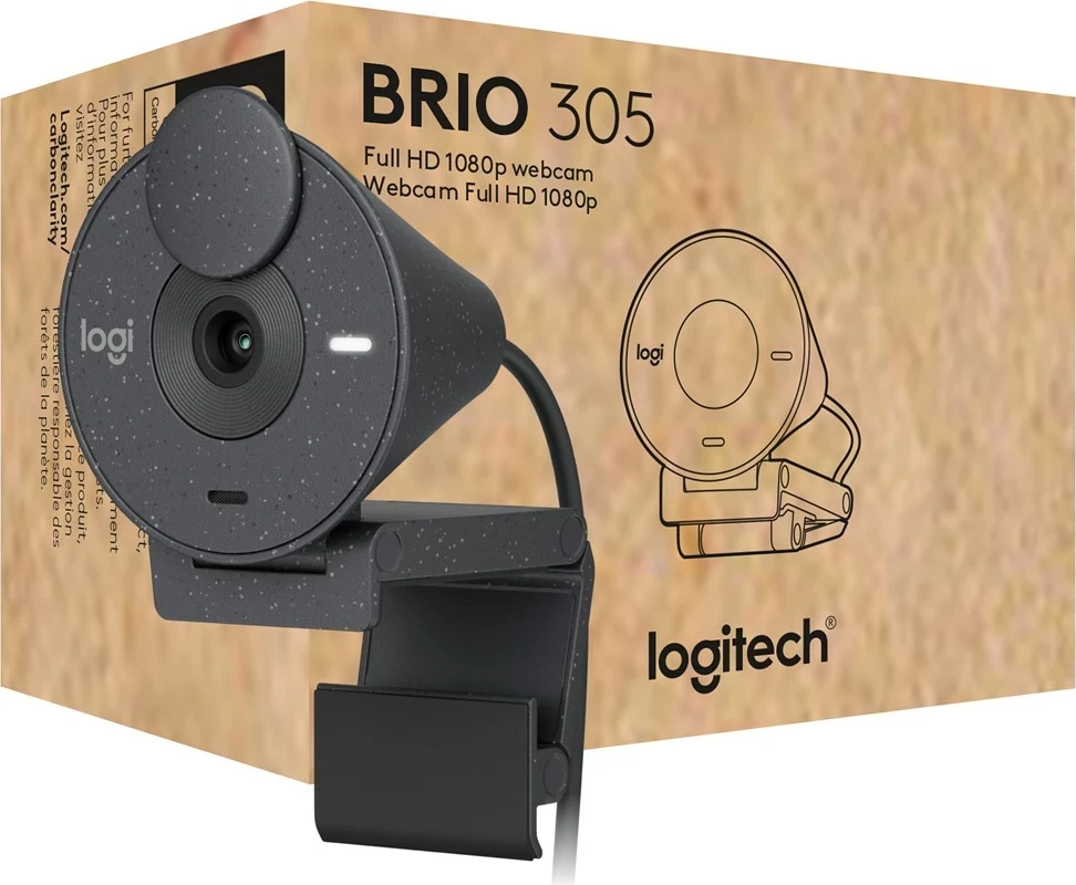Kamerë web Logitech Brio 305, Graphite