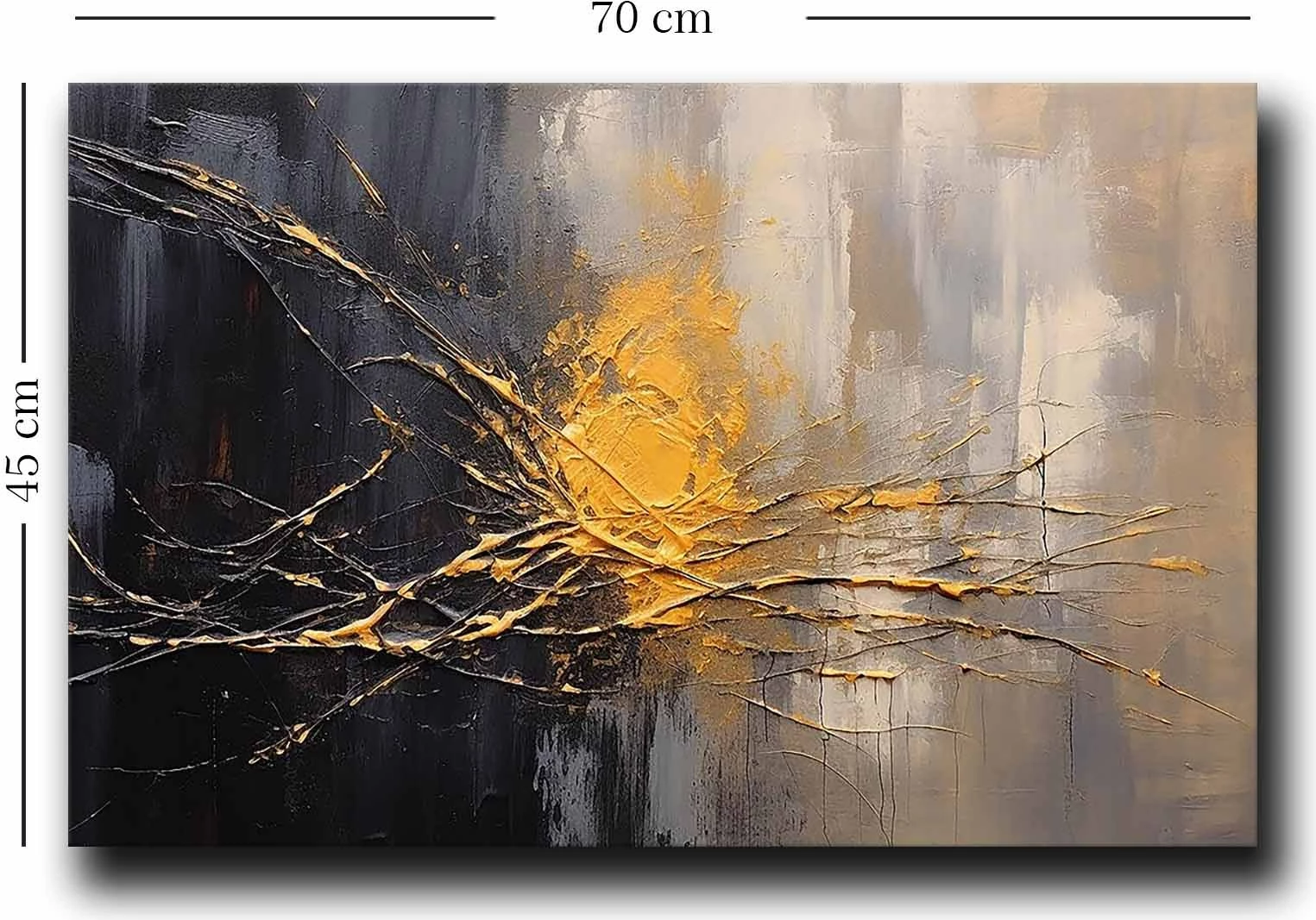 Pikturë dekorative në kanavacë, shumëngjyrëshe, 45x70cm, 4570GSC-008