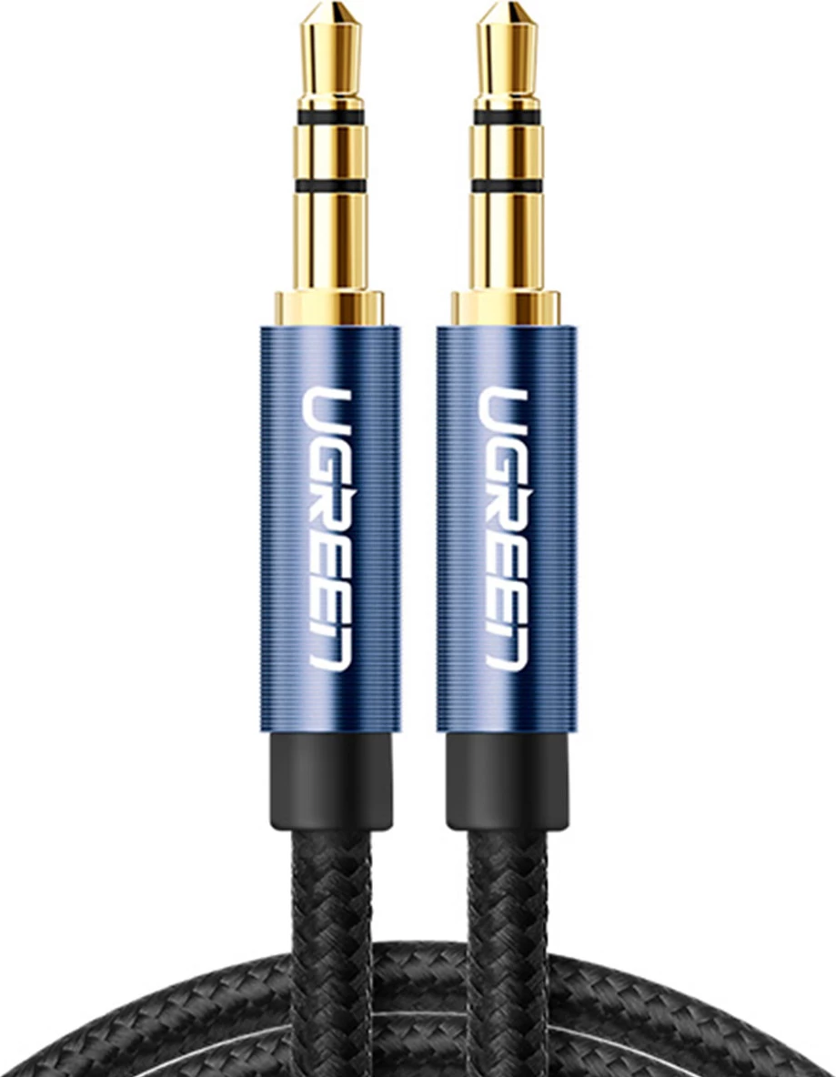 Kabllo audio AUX Ugreen AV112, 1m, mini jack 3.5mm, Blu