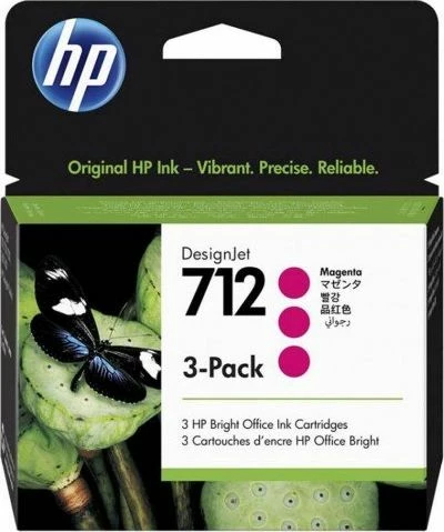 Kartrixh boje HP 712 29 ml Magenta, 3 copë