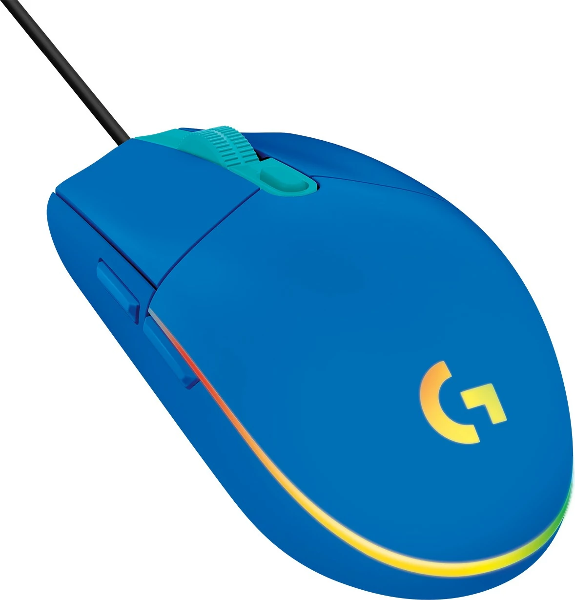 Maus gaming Logitech G203 LIGHTSYNC, USB, 8000 DPI, kaltër