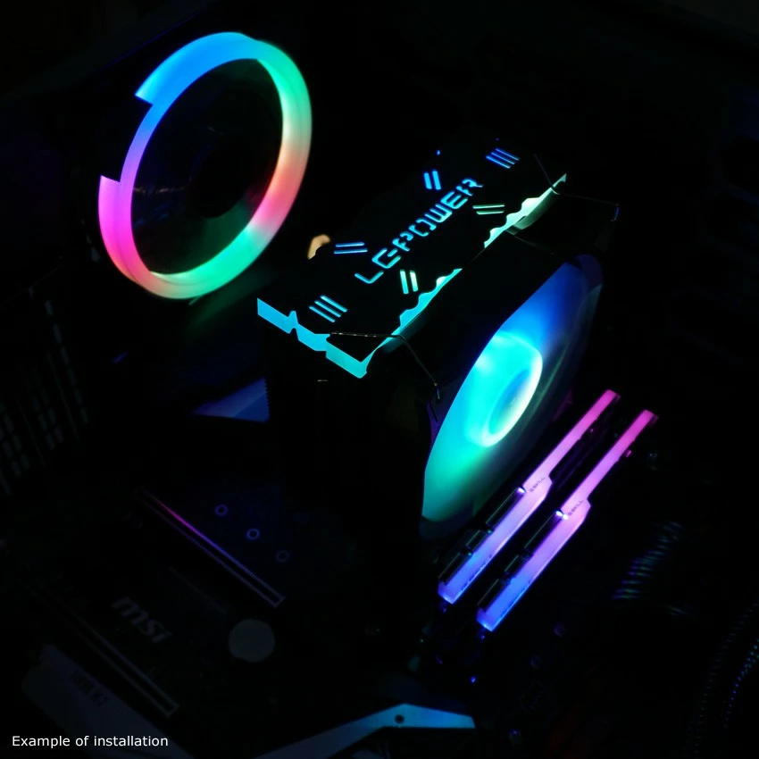 Cooler LC-Power LC-CC-120-ARGB-PRO, 12 cm, PWM, i zi