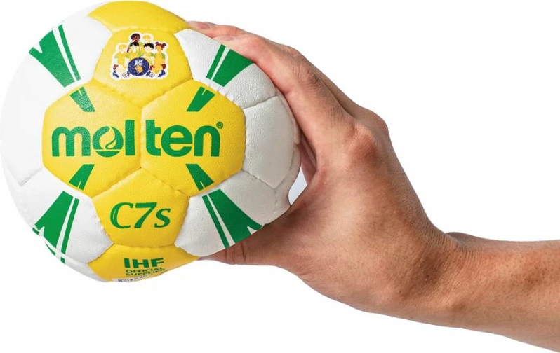 Top për hendboll për fëmijë Molten, bardhë dhe e verdhë