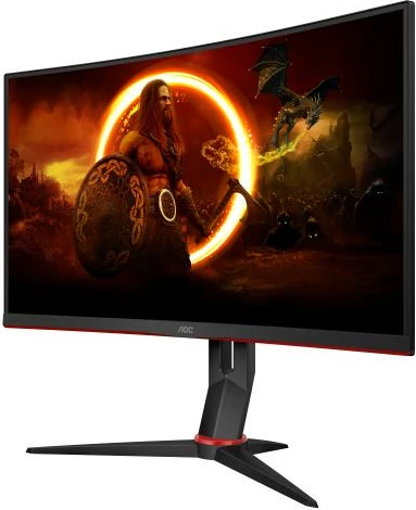 monitor i lakuar gaming, AOC C27G2Z3/BK, 27" Full HD, deri 280Hz, Fast VA, Adaptive Sync, i zi