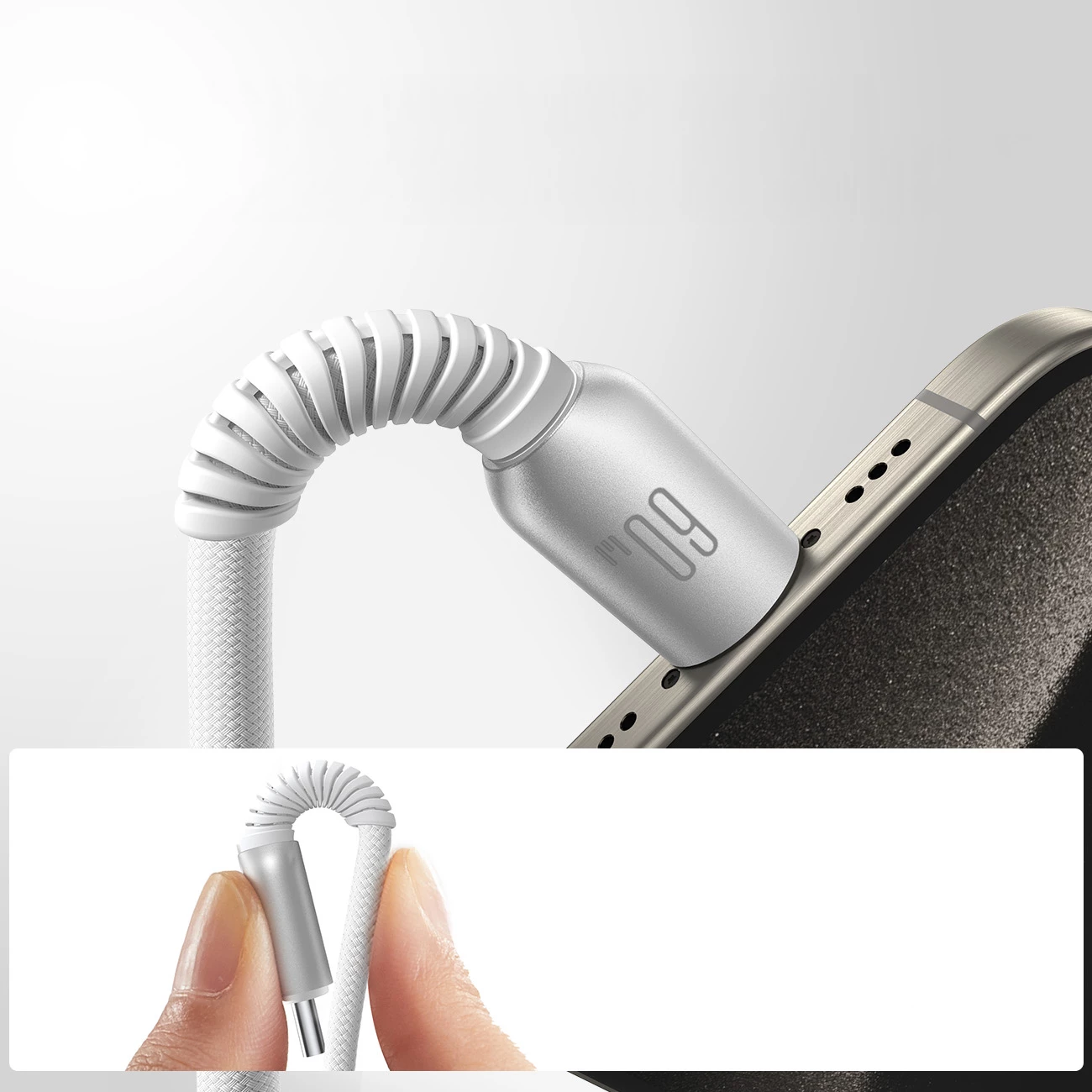 Kabllo USB-C në USB-C Joyroom S-A51 Cutting-Edge Series, 1.2m, 60W, Gri