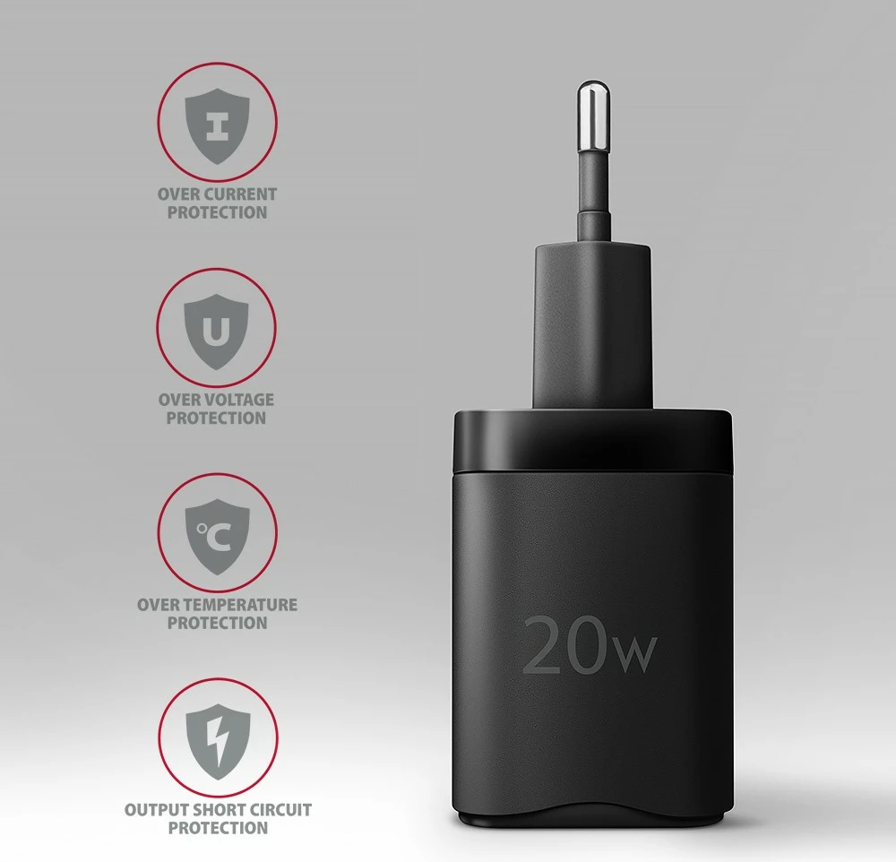 Karikues muri AXAGON ACU-PQ20, 20W, 2 porta (USB-C PD + USB-A QC), i zi