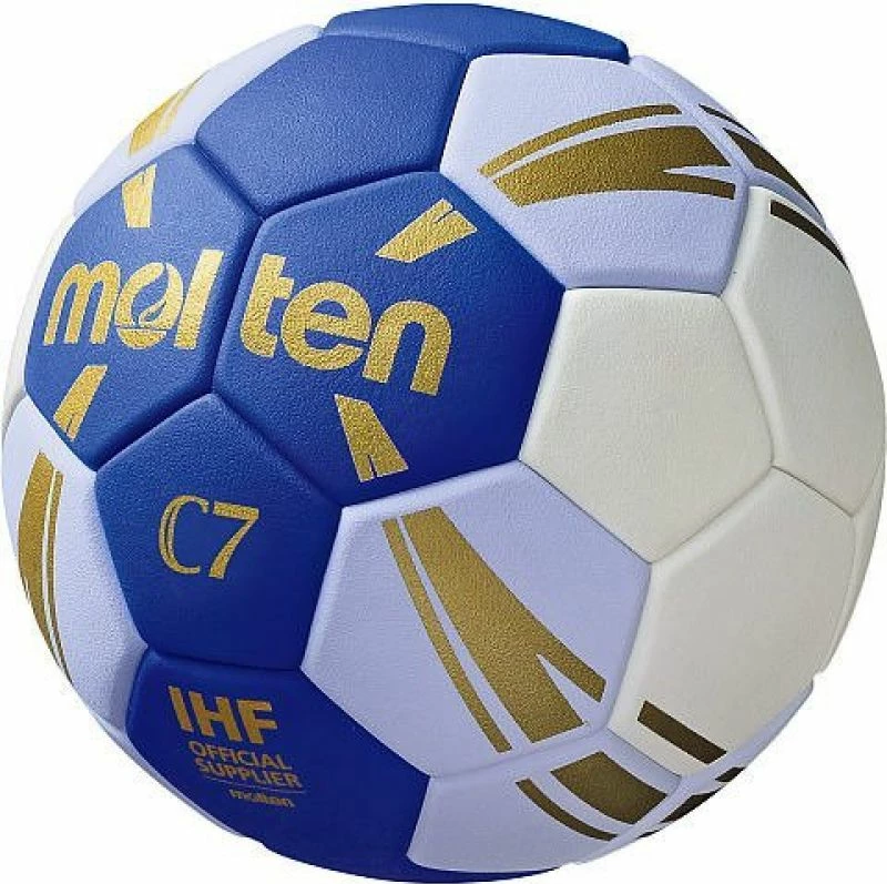 Top për Hendboll Molten, i bardhë me blu dhe ari