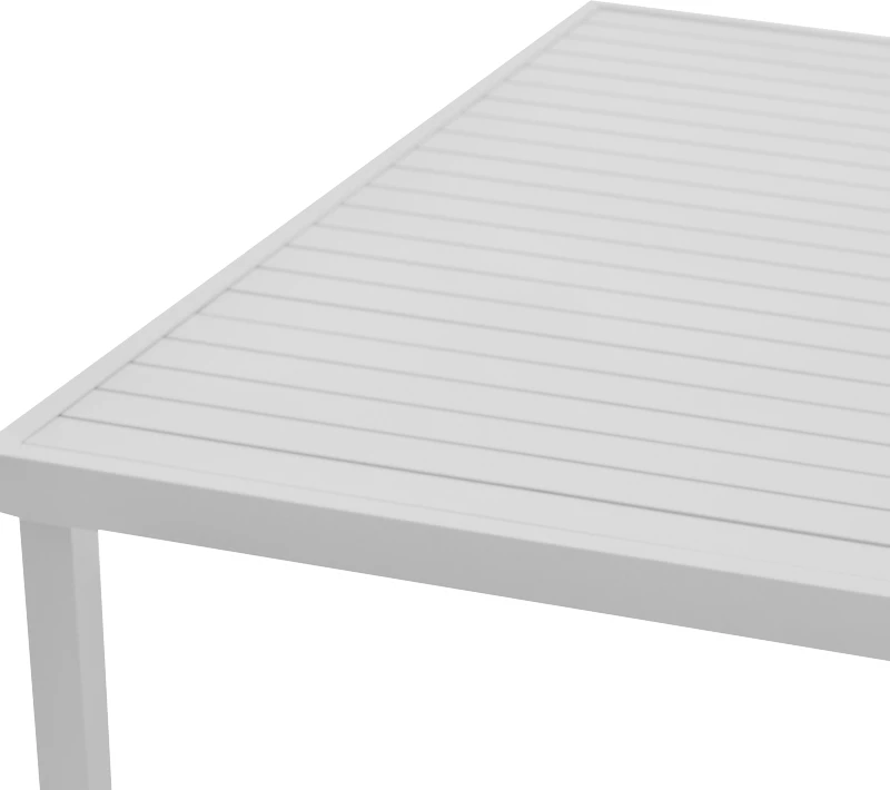 Set tavoline me karrige Kliton-Elation alumini ngjyrë e bardhë 150x80x74cm