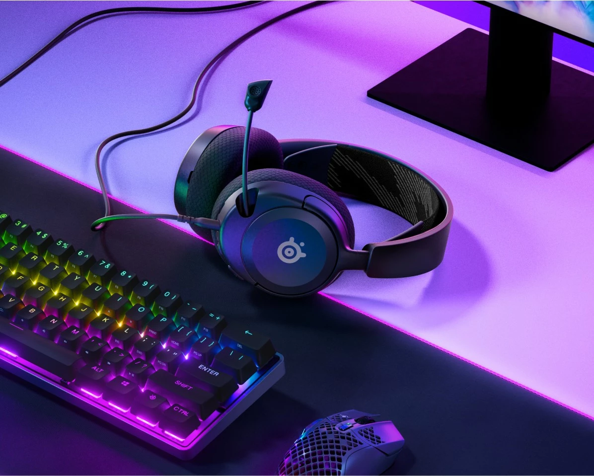 Kufje SteelSeries Arctis Nova 1, me kabllo, për lojëra, e zezë