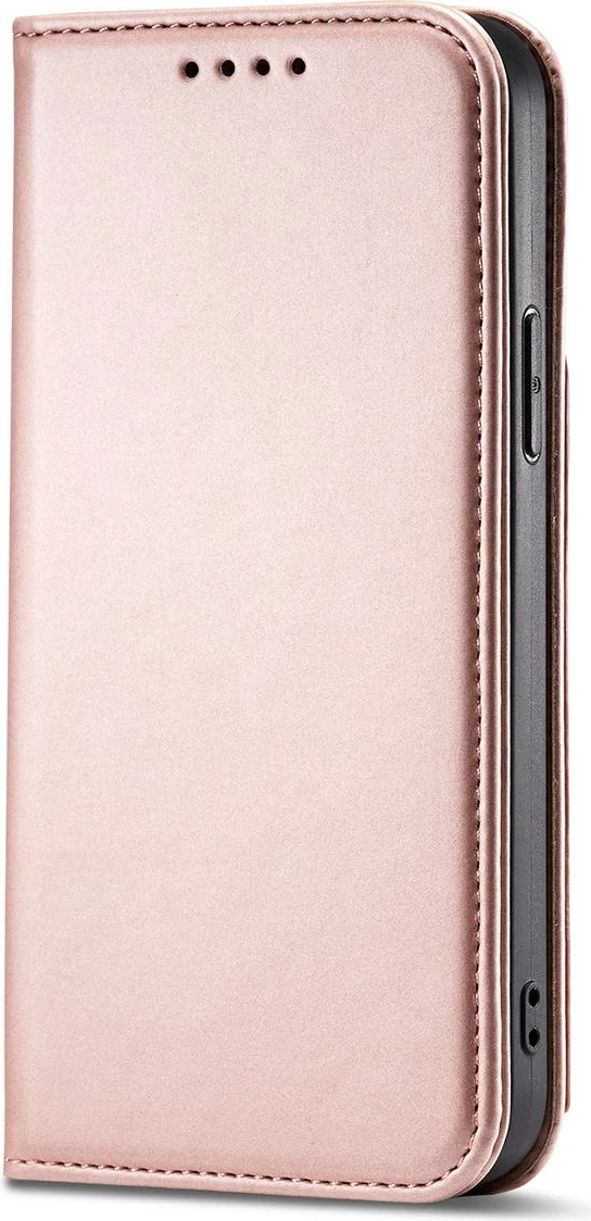 Mbështjellës Hurtel Magnet Card Case për iPhone 12 Pro Max, me xhep për karta, rozë