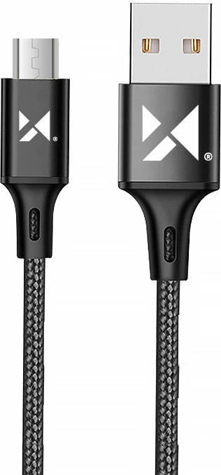 Kabllo USB-microUSB Wozinsky WUC-M1B, 1m, 2.4A, e zezë