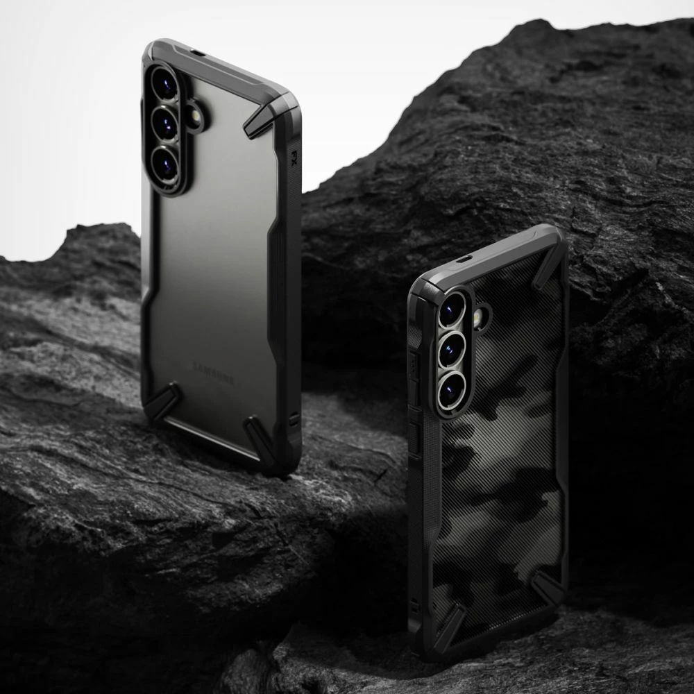 Mbështjellës Ringke Fusion X për Samsung Galaxy S25+, i zi