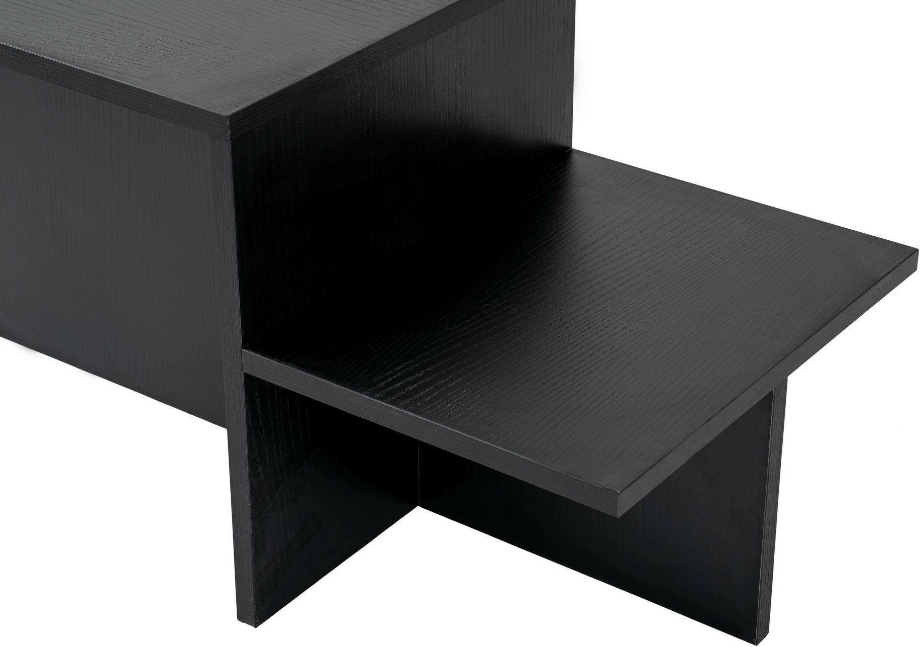 Tavolinë kafeje Nordure, ngjyrë Wood Black, Harmony