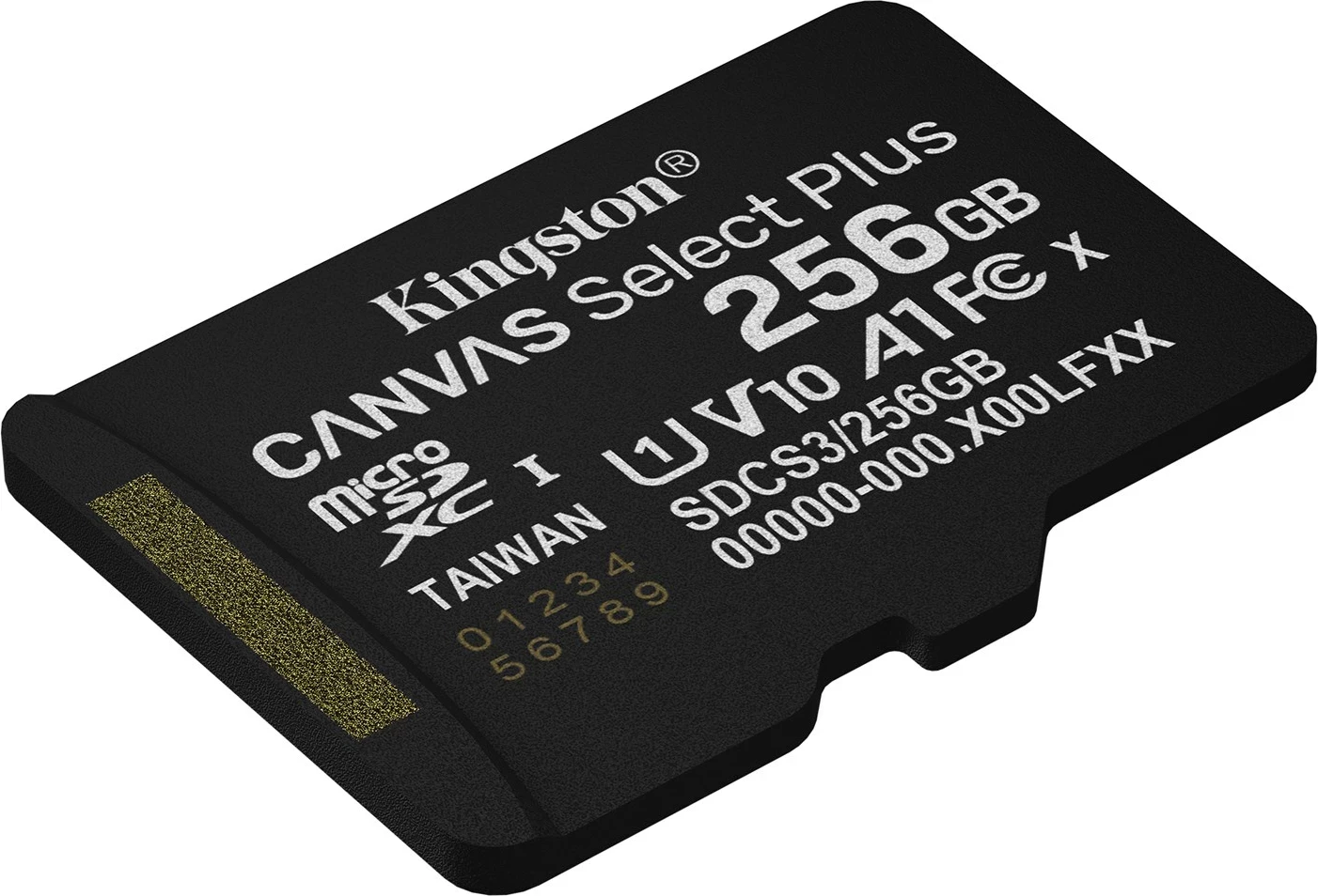 Kartelë memorie microSDXC Kingston Canvas Select Plus Gen3 256GB me adapter, e zezë