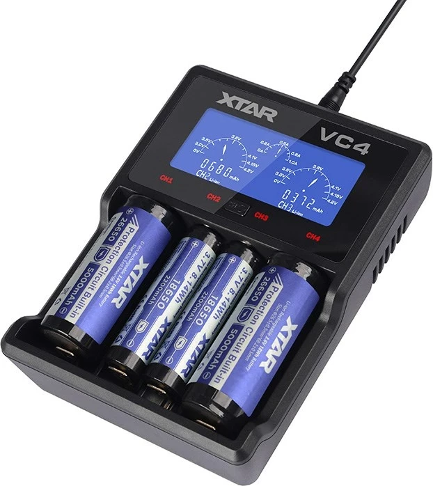 Bateri shtëpiake XTAR VC4, USB