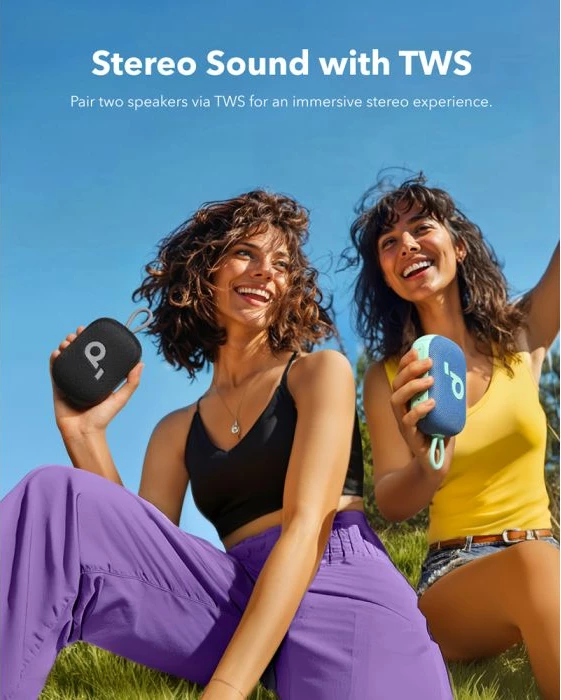 Altoparlant Bluetooth portativ Anker Soundcore Select 4 Go A31X1011, 5W, IP67, 20 orë, i zi