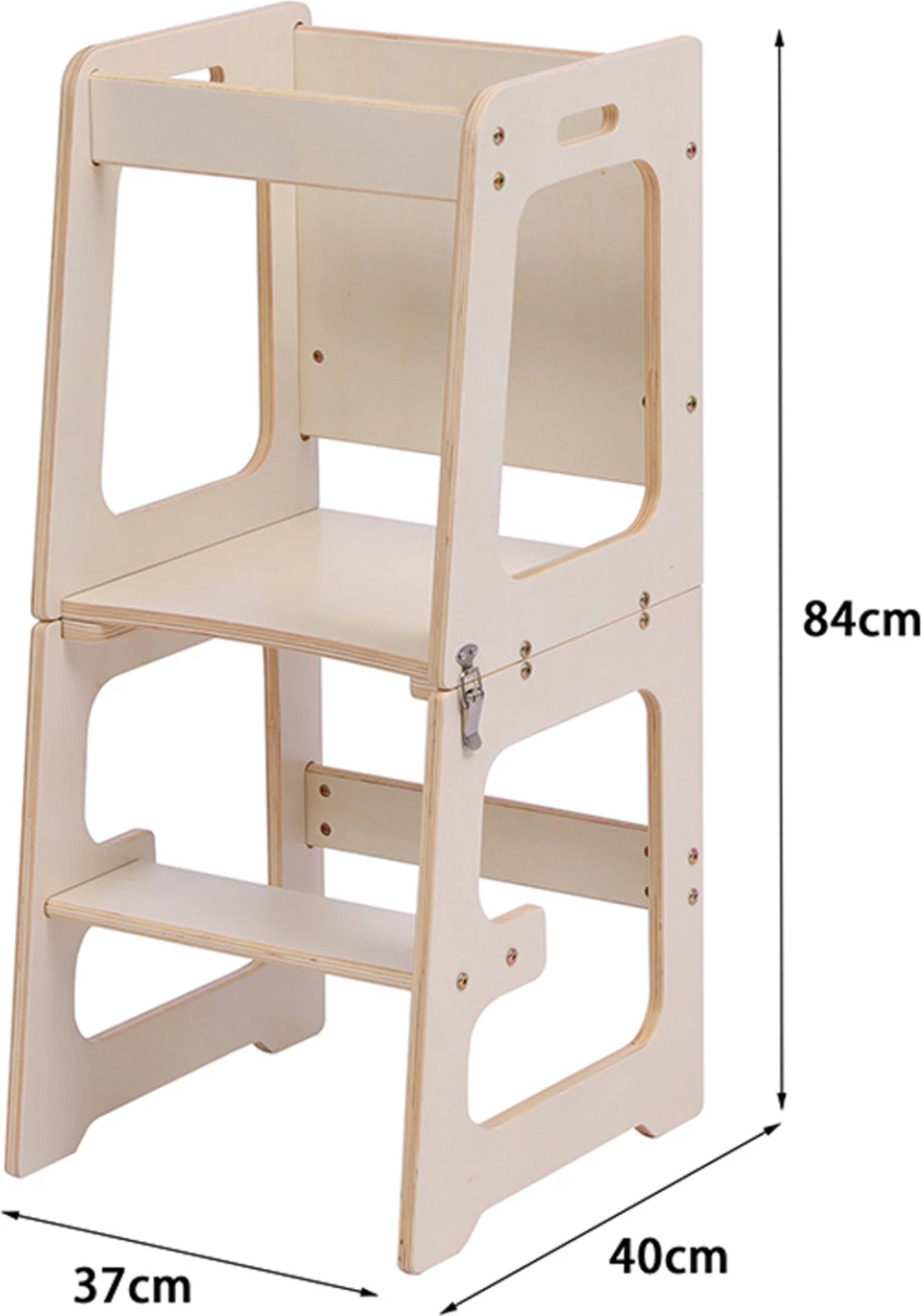 Kullë mësimi për fëmijë me tabelë, dru pishe natyral, RICKI FH18345.01, 37x40x84cm