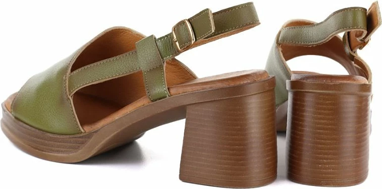 Sandale me take të lartë për femra Vinceza 26-39994, të gjelbra