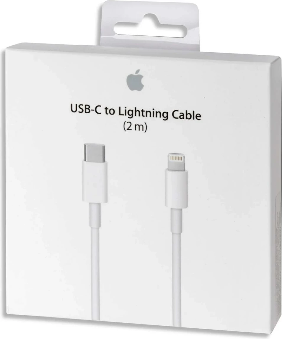 Kabllo Apple USB-C në Lightning 2m MW2R3ZM/A bardhë