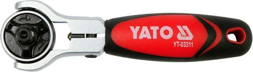 Çelës ratchet YATO YT-03311, 1/4", 72 dhëmbë, i kuq/ zi