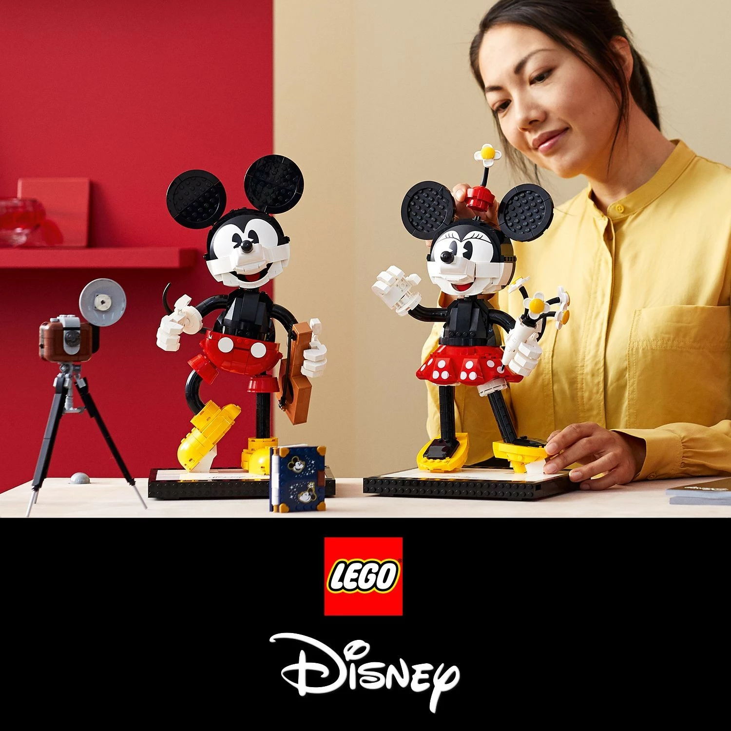 Set ndërtimi LEGO Classic Mickey Mouse & Minnie Mouse, 1739 pjesë, plastikë