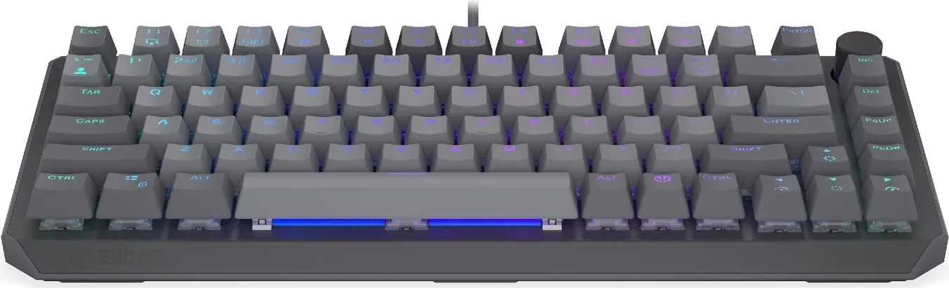 Tastierë mekanike Endorfy Thock V2 75%, RGB, Hot-Swap, gri