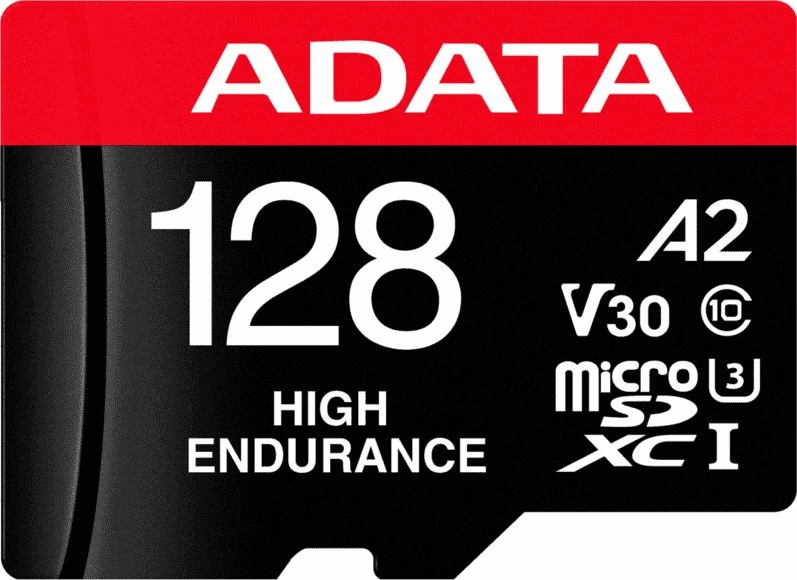 Kartelë memorie microSDXC ADATA High Endurance 128 GB Class 10 UHS-I/U3 A2 V30, me adapter