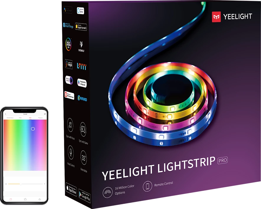 Shirit LED Yeelight Lightstrip Pro 2m, RGB, Wi-Fi/Bluetooth, i mençur