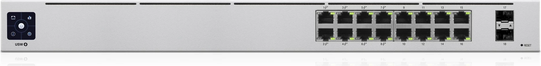Switch Ubiquiti UniFi 16-Port PoE Managed L2/L3 Gigabit Ethernet Argjendtë