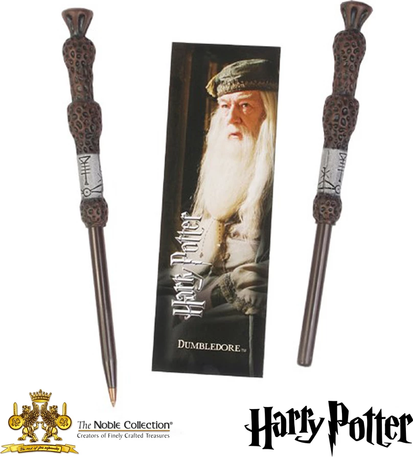 Stilolaps NOBLE COLLECTION Harry Potter Dumbledore Wand Pen, bojë blu, 18.5 cm, me shenjues faqeje
