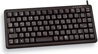 Tastierë Cherry G84-4100, Mini, Me kabllo, USB, QWERTY, E zezë