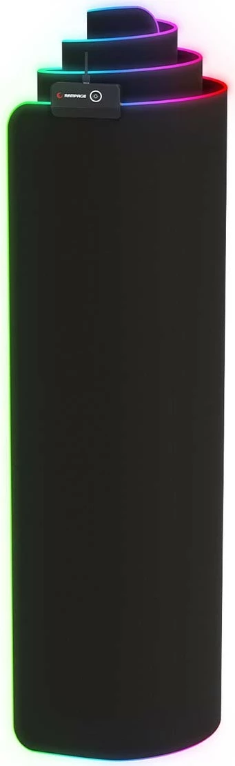 Mauspad Rampage MP-24 RGB, XL, e zezë