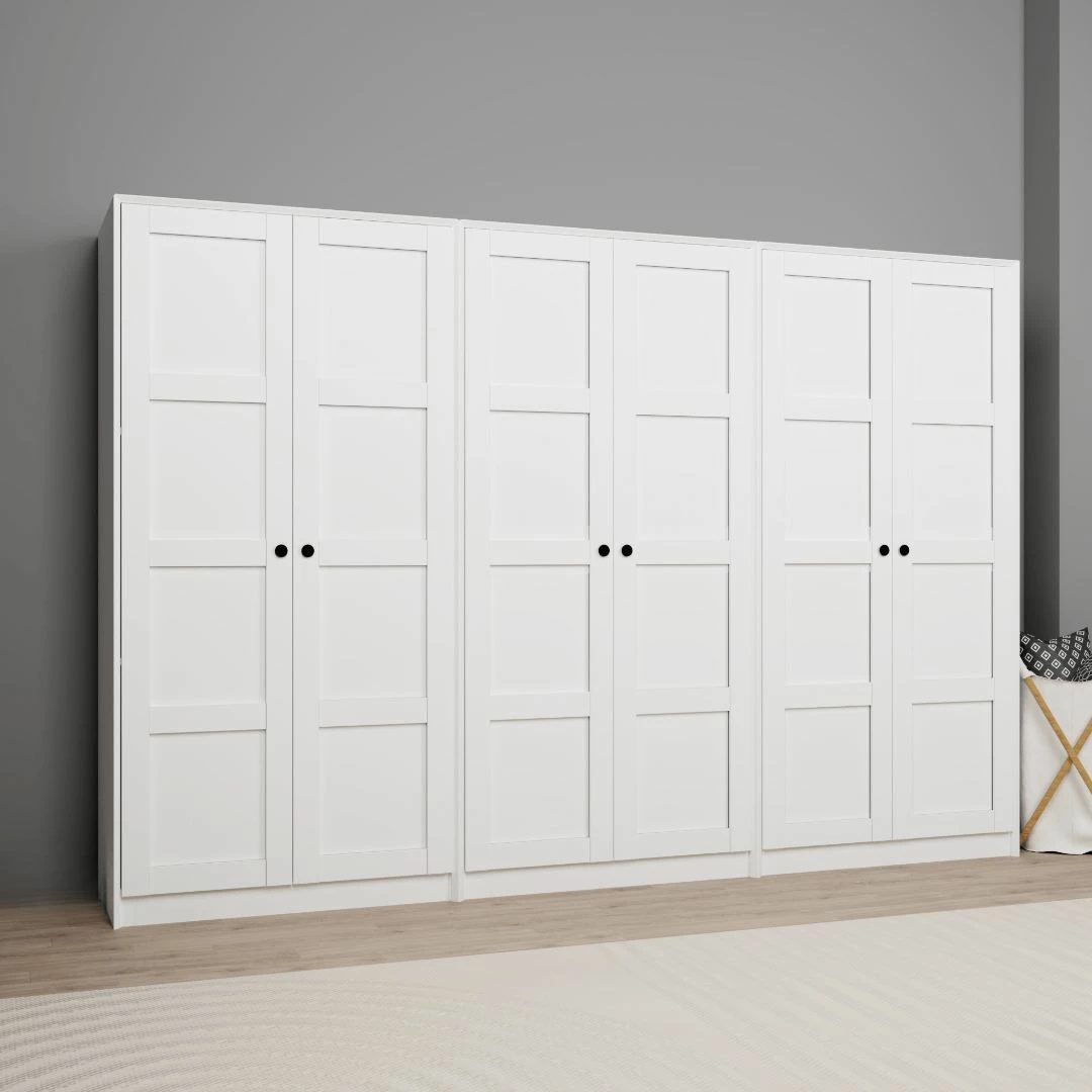 Dollap Skye Decor, i bardhë, Lucas 1600-89, 280x190x60cm