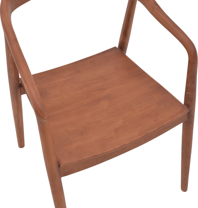 Karrige Zonge, skelet dru tik, ngjyrë arre, 54x57x76cm