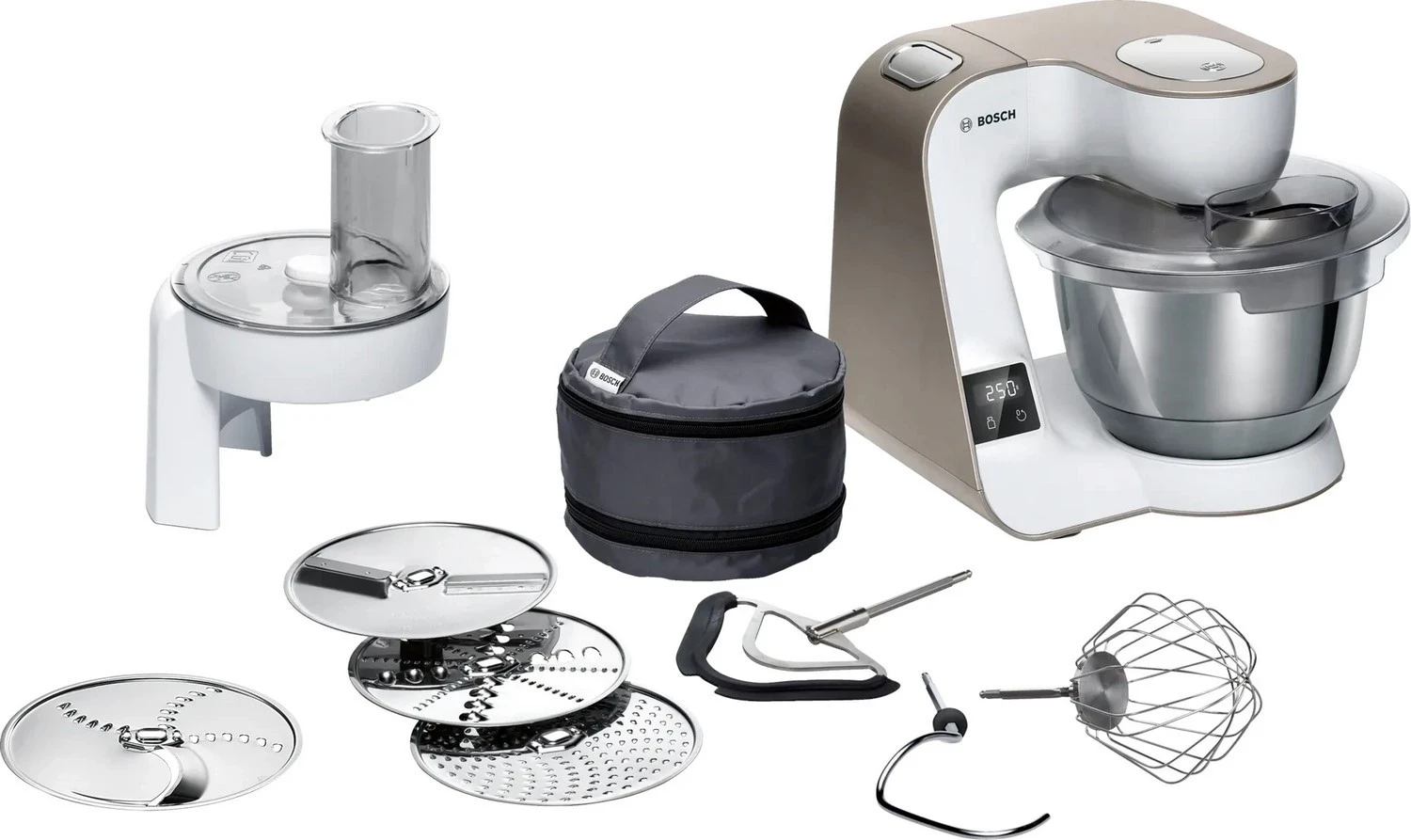 Makinë kuzhine Bosch MUM5XW10, 1000W, 3.9l, champagne