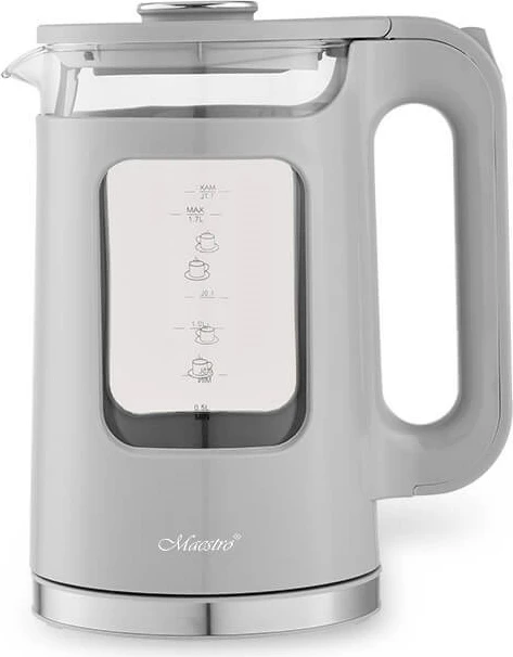 Çajnik elektrik Maestro MR-065, 1.7L, 2200W, Gri