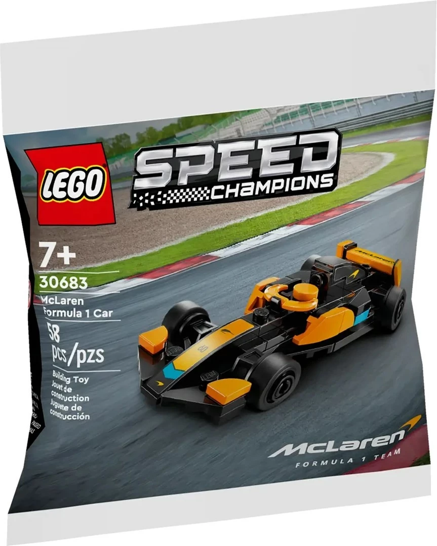 Set lodër LEGO Speed Champions McLaren Formula 1 Car 30683, 58 pjesë