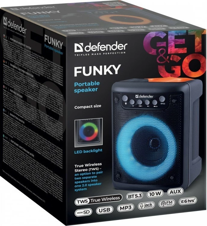 Altoparlant Bluetooth Defender Funky 10W, i zi