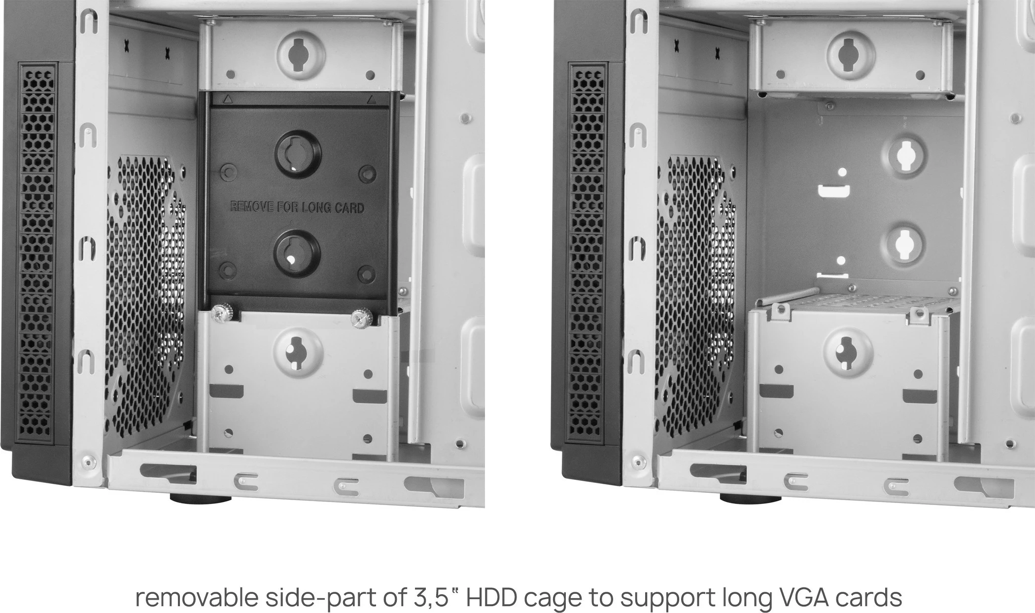 Kasë Chieftec HC-10B-OP, Mini Tower, PC, ATX, micro ATX, Mini-ITX, e zezë