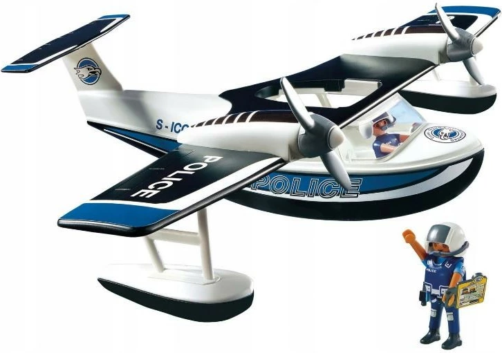 Set lodrash Playmobil City Action 4445 Police Watercraft, 30 pjesë