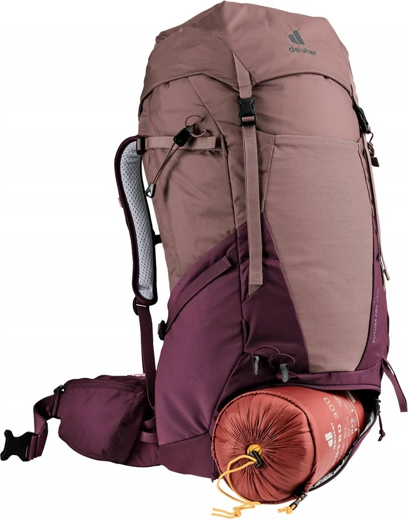 Çantë shpine Deuter Futura Pro 38 SL për hiking, 38L, ashrose/cassis