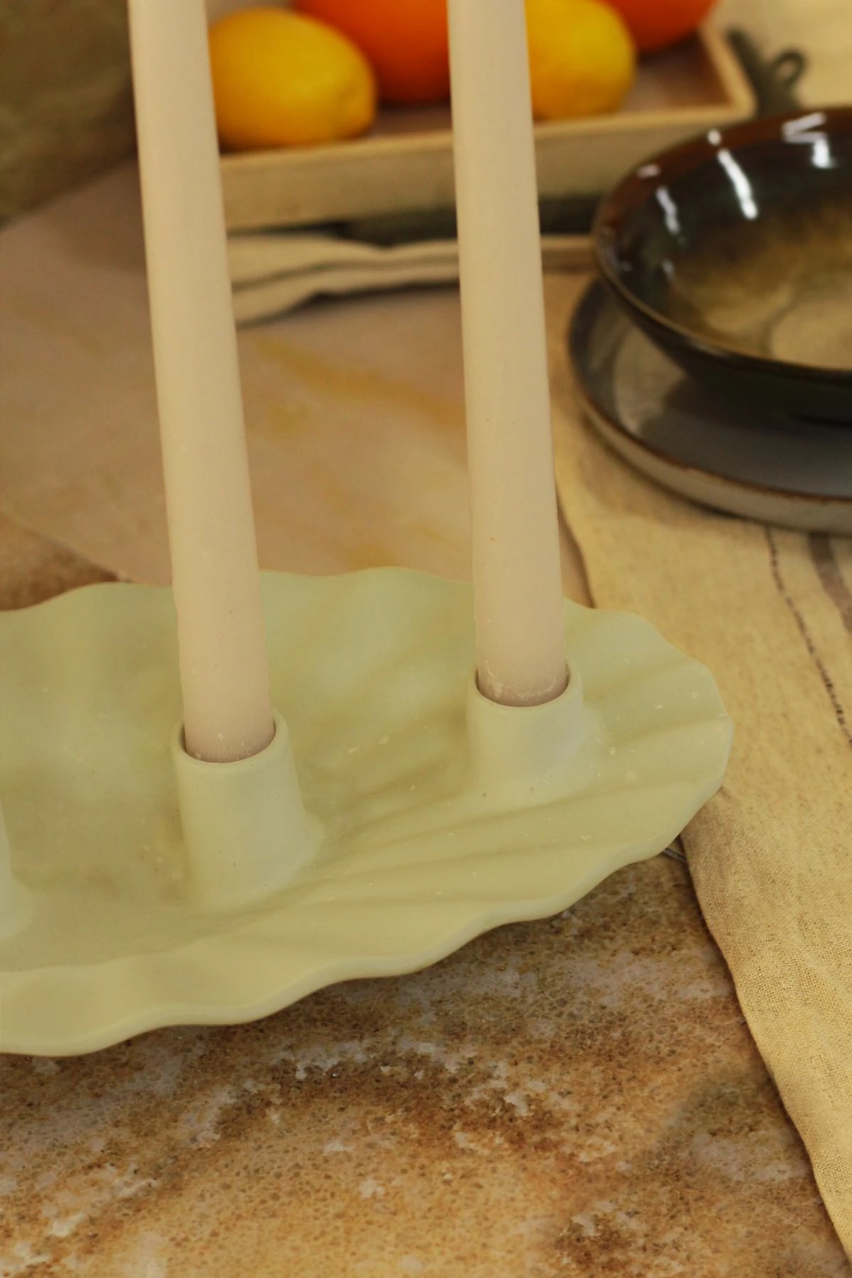 Set qiri mbajtës prej betoni, 5 copë, ngjyrë kaki, Evila Originals